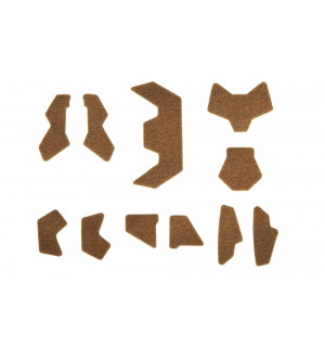 Velcro set for SHC helmet type - Tan Velcro set for SHC helmet type - Tan